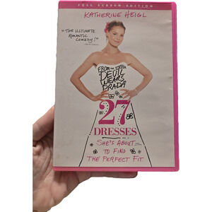 27 Dresses Full Screen Edition DVD Katherine Heigl Pink Case Rom-Com